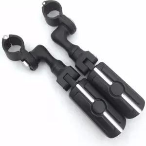 혼다 골드윙 VTX300 섀도우 발키리 트라이엄프 인치 25mm 전면 엔진 가드 프레임 튜브용 두개골 풋 페그가