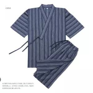 남성 유카타 여름 가운 온천옷 반팔 하오리 파자마 반바지 기모노 로리돌스