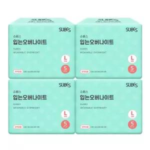 [슈베스] 입는 오버나이트 팬티형 4팩 외 생리대 중형 대형 팬티라이너 슈퍼 롱 입오버 모음전
