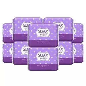 슈베스 프라이데이 울트라슬림 생리대 대형 12P x10팩