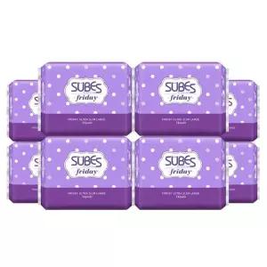 슈베스 프라이데이 울트라슬림 생리대 대형 12P x8팩