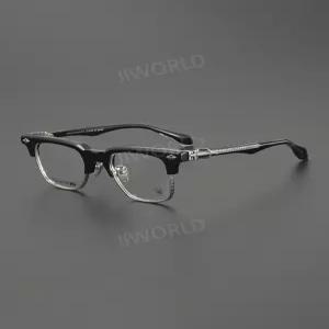 일본Ti 프리미엄 안경테 고품질 빈티지 남녀공용 비즈니스 사업가 사 티타늄 프레임