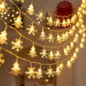 크리스마스 별달눈송이트리 LED 20P40P80P 벽트리 장식 인테리어 건전지포함