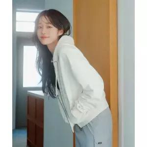 [LEE]우먼 빈티지 로고 릴랙스드 후드집업 아이보리 LE2601HZ61IV 744856