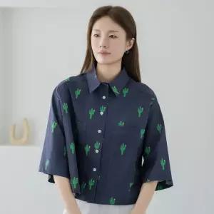 엄마옷 마담4060 선인장포켓 중년여성 데일리 셔츠 -RBL2604034-