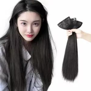 블랙 부분 가발 가발핀 볼륨가발 인모가발 숱가발 인모가발