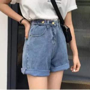 [텐바이텐]여성 데님 롤업 숏팬츠 와이드 핫팬츠 청반바지 연청 캐주얼 데일리