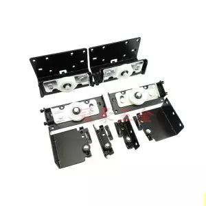 붙박이장 슬라이딩 도어레일 경량 중량형 휠 블랙 내부 외부 부품 옷장 상