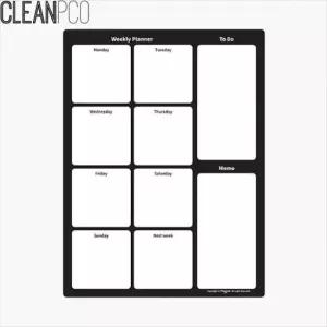 [문구/오피스] h17 마그피아 유리용 위클리 플래너 MGMB-SWE3040