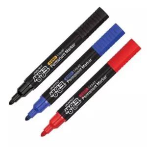 [문구/오피스] 3색 1개 생잉크 유성매직 12개입 세트 안정적인 필기 문구 사무용품 유성펜