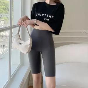 여성 5부 심리스 레깅스 1P 하이웨스트 여름 반바지 여자레깅스 여성레깅스