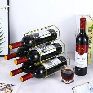 와인장식장 철제 와인랙 6구 와인거치대 와인보관대