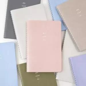 [문구/오피스] 데일리 일기 6개월 만년형 1개 고급커버 기록 업무 스케줄러 5색 먼슬리 플래너