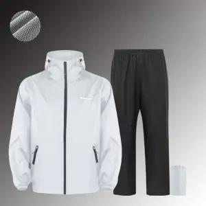 전신 방수 레인슈트 반사 레인코트  레인 팬츠 자전거 타기 낚시 야외 용