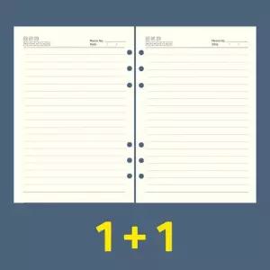 [에스에스_63]리필 가죽다이어리속지 내지 6공 A5 100P 2P