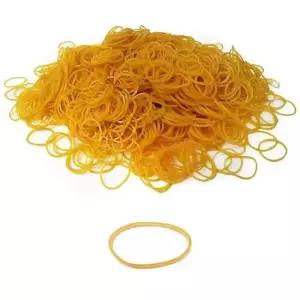 [비케이엠_63][ ] 소형고무줄 고무 노란 40x1.3mm 300g벌크