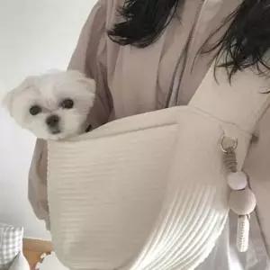 [반려] 외출가방 숄더백 강아지 고양이 이동가방 슬링백 산책가방 포대기 SJ-031