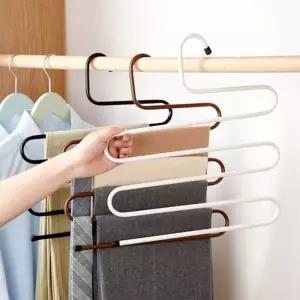 [에스에스_63]바지걸이 옷걸이 바지행거 철제옷걸이 5단