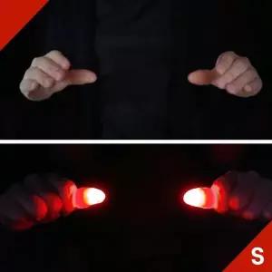 JL매직 LED핑거라이트 도매 불빛마술 이벤트 응원도구 딜라이트 빨강불빛(소)(살색덤