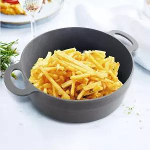 에어프라이어 실리콘 19cm 전자레인지 내열 용기 실리콘그릇 오븐 접시 1개