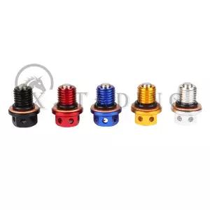 범용 기어 마그네틱 오일 드레인 플러그 볼트 나사 혼다 가와사키 야마하 오토바이 더트 바이크 스쿠터 ATV