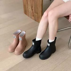 [아리앤] 데일리 숏 여성 레인부츠 3cm