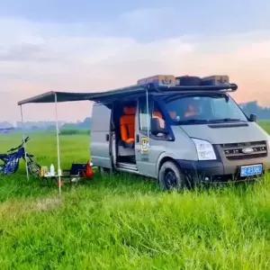 캠핑카 어닝 전자동 리모컨 파라솔 사이드타입 간편 S