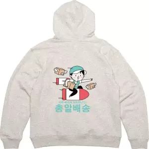 [RIZPICK]기모후드집업 뒷면 총알배송 퀵서비스 로켓 옷 프린팅