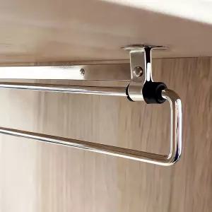 슬라이딩 팬츠걸이 300mm 옷 걸이 바지 행거 스탠드 의류 보관 정리 공간 절약 세탁소