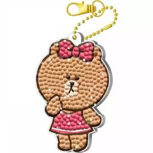 [RIZPICK]TBZ 라인프렌즈 초코 (키링) 보석십자수 열쇠고리보석십자수