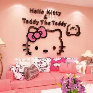 3D 입체스티커 공주님방 벽장식 헬로고양이 아크릴