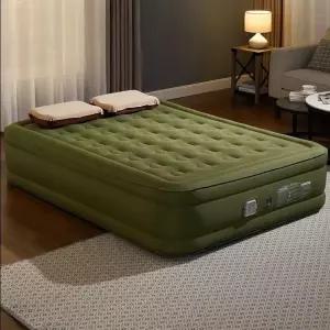 휴대용 캠핑매트 에어매트 차박 베드 카키 더블 에어매트리스