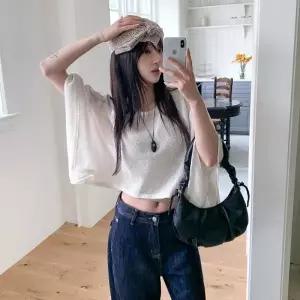 여자 봄 여름 시원한 루즈핏 가오리 케이프 니트