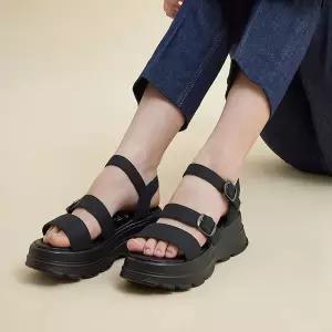 [엘리자베스스튜어트](대구신세계)소가죽 청키 플랫폼 키높이 샌들 EBAL147315