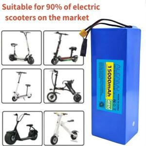 18650 리튬 배터리 13S4P  48V 15000mAh 쿠구 M4/M4 프로+키린 전동 스쿠터 강력한 모터용