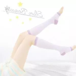 취침 시간 착용 발가락 노출형 압박 스타킹 종아리 순환 개선 부종 완화 여성