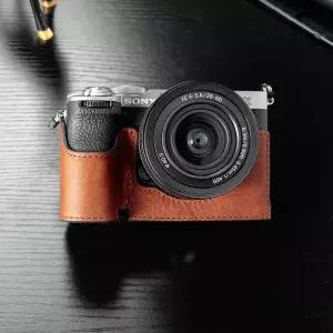 디지털 카메라가방 소니 A7C II 수제 가죽 카메라 케이스 하프 백