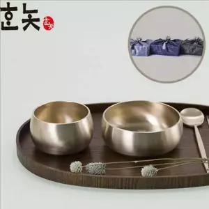 수공예 WV45AV21 유기 그릇 세트 신혼부부 방짜유기 세트 놋그릇 주방 선물