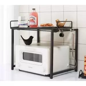 트레이 겸용 주방 미니 철제 선반 렌지대 600(2색) 다용도 밥통다이 부엌