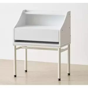 화장품 정리 서랍수납 오픈공간 좌식 화장대(50cm 2색) 앤틱 빈티지 미니