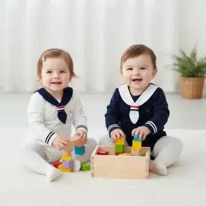 아트박스/엠케이 마린 모먼트 러 남아여아 긴팔 바디슈트 303627