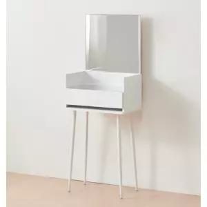 미니멀 슬림 디자인 서랍형 입식 거울 화장대(50cm 2색) 중학생 원룸 침실