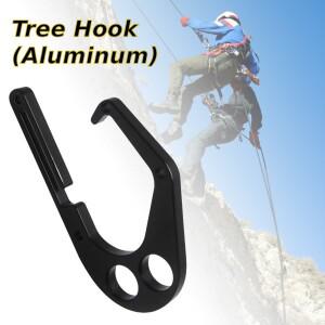 나무 등반용 알루미늄 훅, 체인톱 도구 훅 제거 설치 단일 손 조작 XL 하네스 아보리스트 클라이밍용