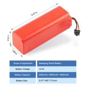 샤오미 로봇 로보락 S50 액세서리 예비 부품용 신형 청소기 교체 배터리 리튬 이온