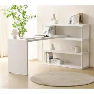 미니멀 L자 3단 오픈선반 책장 책상 세트(1600mm 6색) 초등학생 중학생 h형