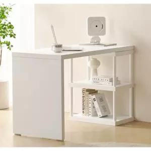 하단오픈수납 미니멀 2단 책장 ㄱ자 책상 세트(1600mm 6색) 수납형 공부