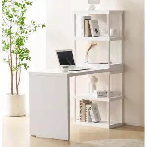 모던 미니멀 4단 책장 ㄱ자 서재 책상 세트(1600mm 6색) 초등학생 심플한