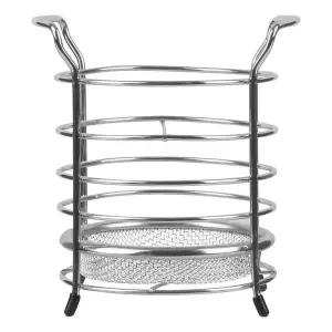 중형 CI88UG37 원형 수저 정리 용기 투명 수저통 건조용기 식기정리