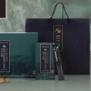 진웰스 발효녹용홍삼스틱의진수 12g x 30포 국내산 6년근 발효 홍삼액 홍삼 선물