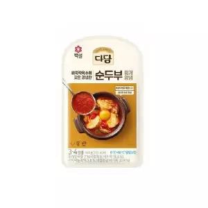 [셀러허브]CJ 다담 순두부찌개 양념 140g * 10 개 (S48923720)